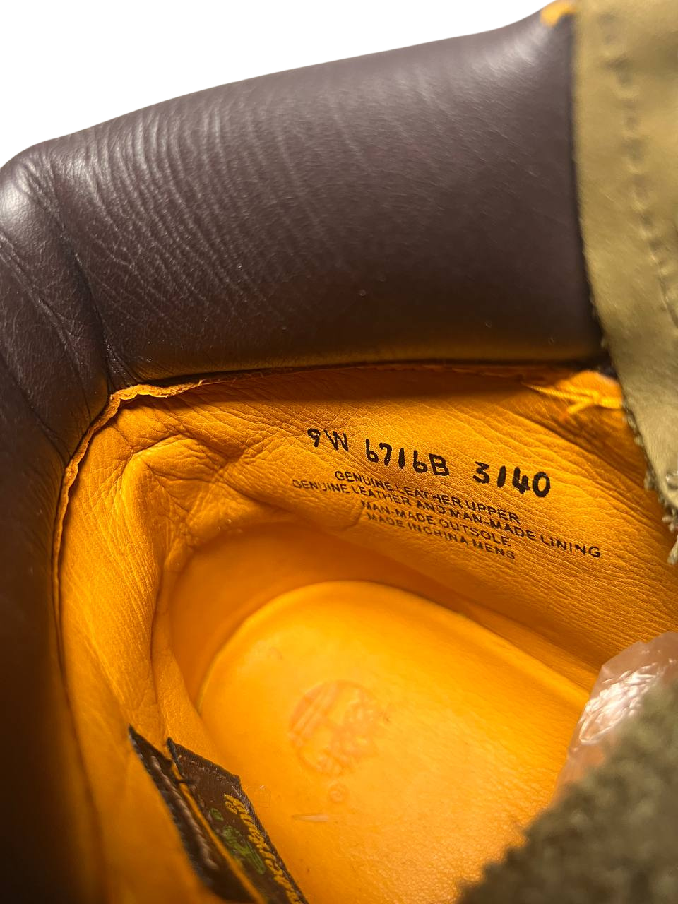 Timberland 9 Men's Premium Waterproof Boots Nubuck Leather Olive Green