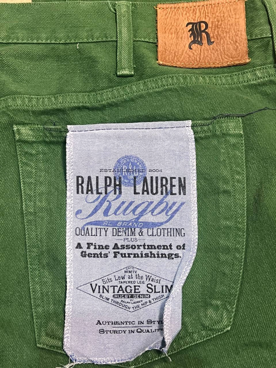 Ralph Lauren Mens Denim Jeans Green