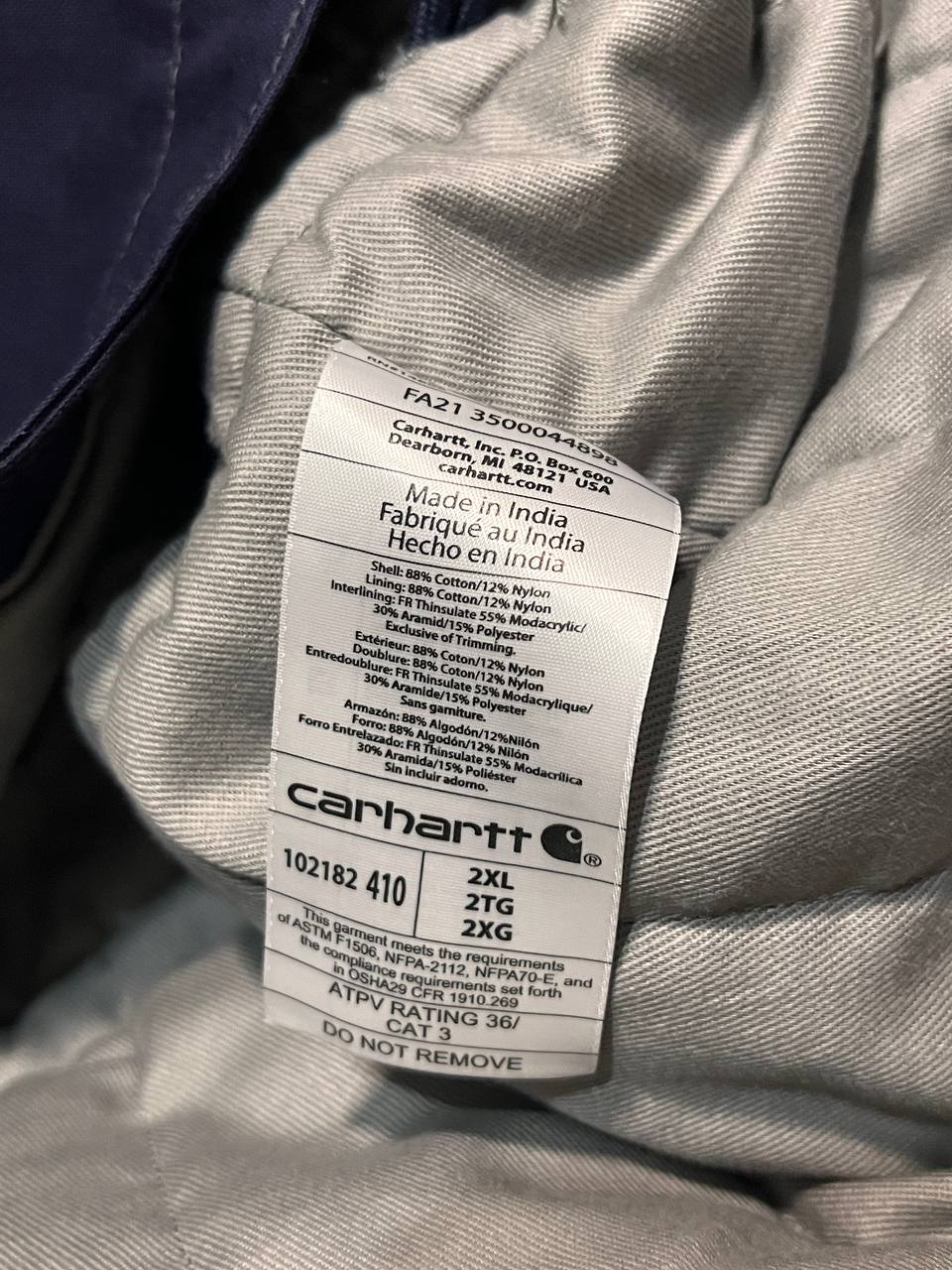 Carhartt Flame Resistant Jacket