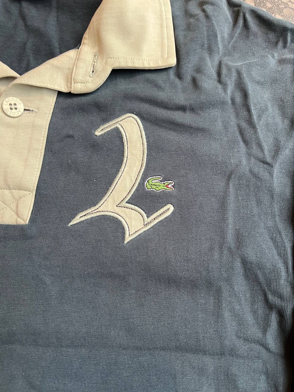 Lacoste Embroidered Langarm Polo Schwarz