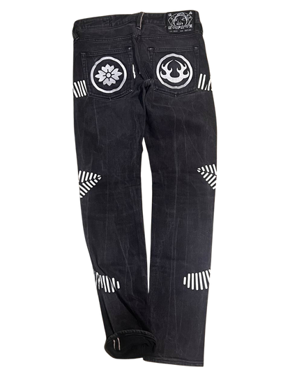 Evisu × Japanese Brand × Streetwear EVISU embroidery daicock jeans