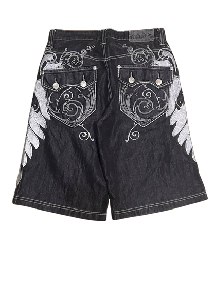 Imperious Black Denim Jorts