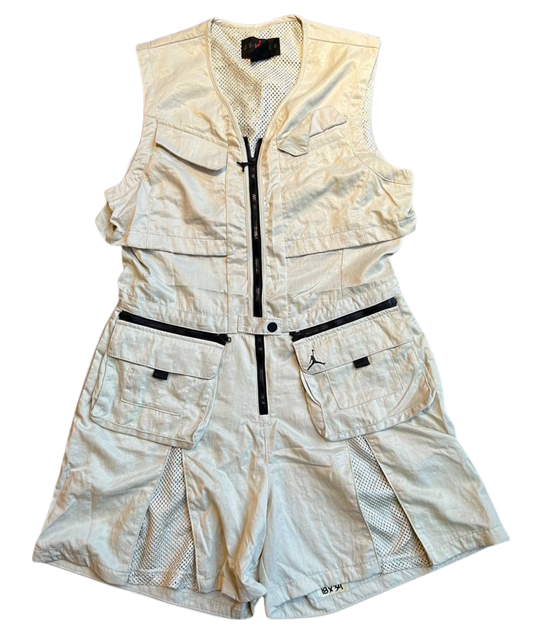 Nike Jordan Grey Flightsuit Heatwave Romper Nike Jordan