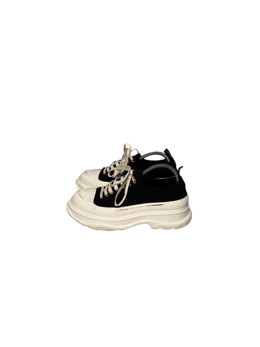 lexander McQueen CANVAS Tread Slick Sneaker Shoe Chunky