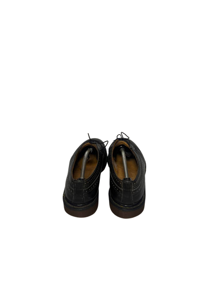 Dr. Martens 3989 YS English Yellow Line Glossy Leather Black Men's Brogues Single Shoes