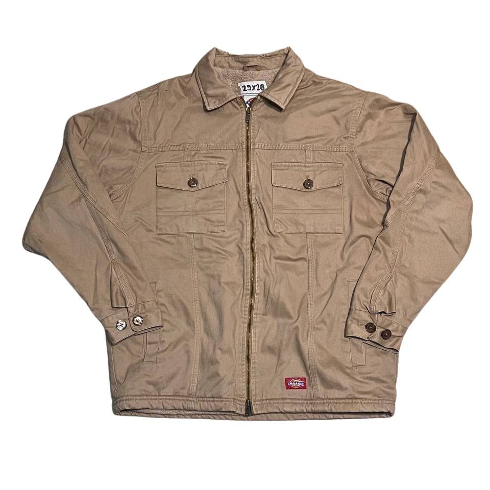 Dickies Canvas Fleece Sherpa Lined Full Zip Work Jacket