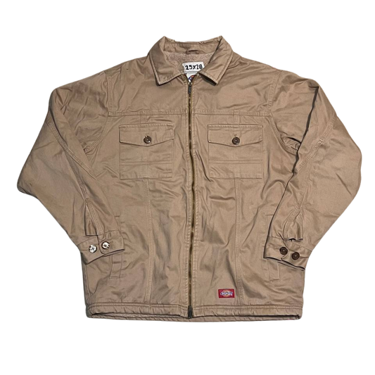 Dickies Canvas Fleece Sherpa Lined Full Zip Work Jacket